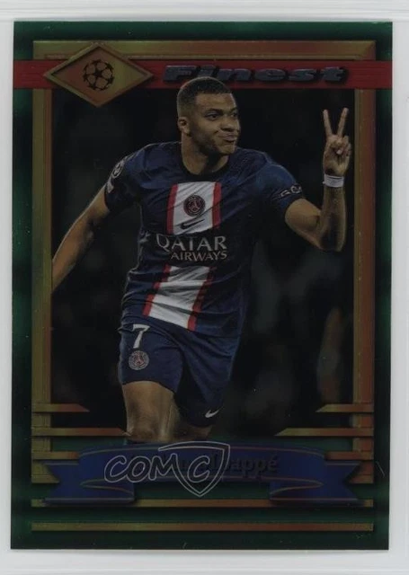 2022-23 Topps Finest Flashbacks UEFA Club Competitions Kylian Mbappe #50