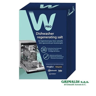 CONFEZIONE DA 1 KG DI SALE RIGENERANTE PER LAVASTOVIGLIE WPRO 484000008555