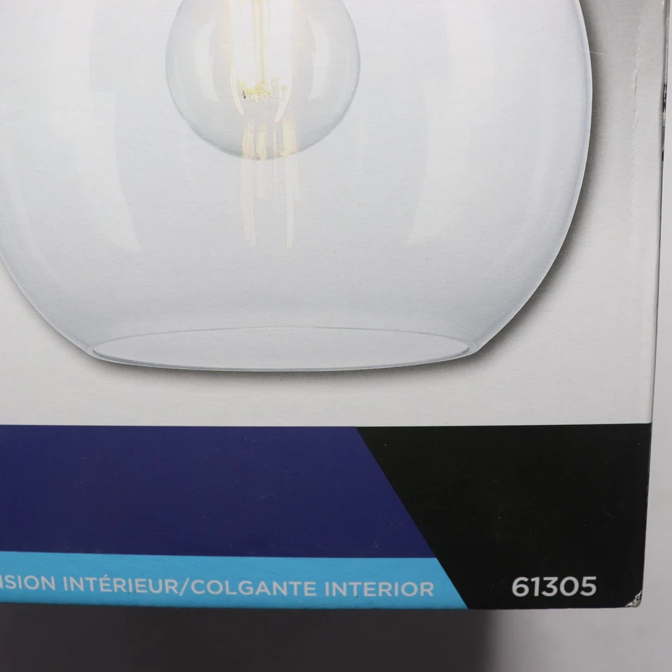 Mini colgante Westinghouse Tatze contemporáneo de 1 luz para interiores con vidrio transparente Foto 2 de 4