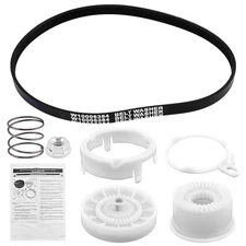 W10721967 Washer Pulley Clutch Kit,Including Pulley Clutch and 1PC white