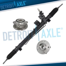 Power Steering Rack and Pinion + Wheel Hub Bearing Kit for Volvo S80 S60 V70 FWD