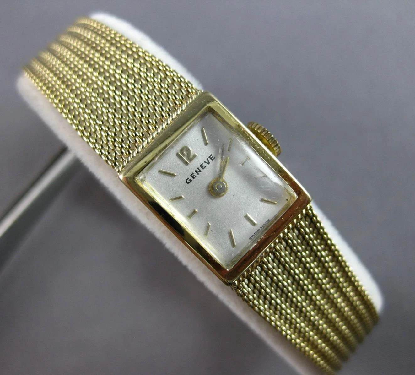 ANTIQUE 14KT YELLOW GOLD CLASSIC GENEVE SQUARE FACE LADY'S WATCH