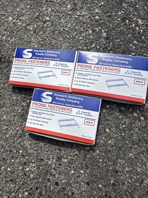 3 Boxes of 50 Prong Fasteners, 2'' Capacity, 2-3/4'' 150 Total