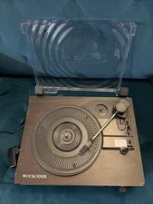 Wockoder Turntable Player for Vinyl Records, 3 Speed Vinyl Record Player Works