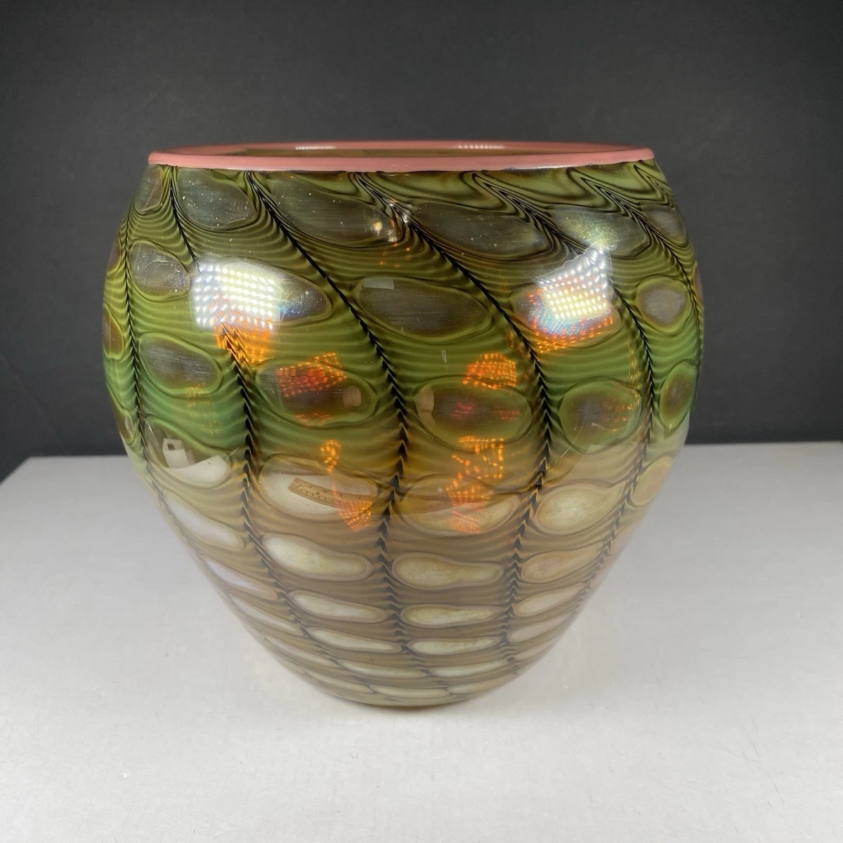 【70sヴィンテージ】Orient&Flume 花瓶 orient flume art glass products for sale | eBay