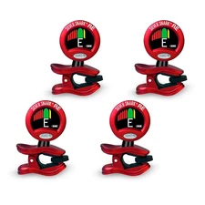Snark Red Silver Snark Clip-On Tuner 4 Pack