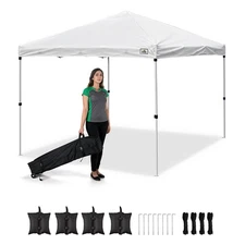 InstaHibit EZ GO 10x10ft Pop Up Canopy Outdoor Instant Tent Tradeshow Art Market