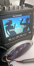 Karaoke USA GF829 System DVD/CDG/MP3G Player 7" Color Screen 2 Mics  Songs