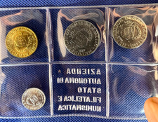 San Marino- Divisionale. Anno - 1989 : 1,2,5,10,20,50,10, 200 e 500 lire bim.FDC