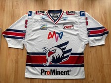 Adler Mannheim Trikot Johnson 5 Jersey MERC signiert