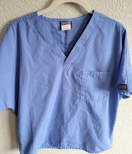 Ciel Blue Scrub Top + ScrubStar Pants Women’s Medium 2 Piece Scrub Set Uniform