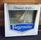 Only 1 on eBay!! Vintage Burgie Burgermeister Beer Motion Sign Boats