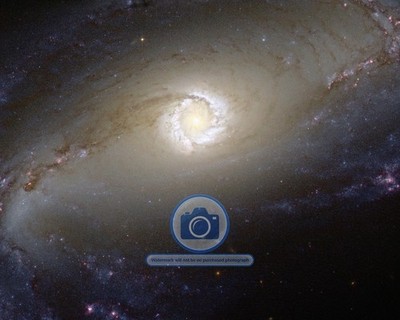 NGC 1097 STAR FORMING RING BARRED SPIRAL GALAXY HUBBLE IMAGE 8X10 PHOTO