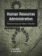 HUMAN RESOURCES ADMINISTRATION: PERSONNEL ISSUES AND NEEDS By L. Dean Webb & M.
