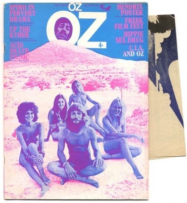 OZ Magazine No. 30 October 1970 + Jimi Hendrix Poster Wavy Gravy interview