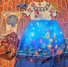 Disney Encanto Mirabel Light-Up Costume Dress Girls 4-6 Accessories - New 4 5 6