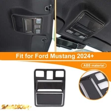  Carbon Fiber Interior Roof Reading Light Lamp Cover Trim For Ford Mustang 24+
