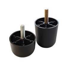 Black Plastic Screw in Furniture feet glide divan bed base legs sofa chair feet 