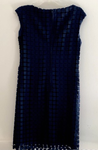 LAUREN Ralph Lauren NAVY BLUE SHIFT DRESS SIZE 8 PRE-OWNED - Bild 2 von 5