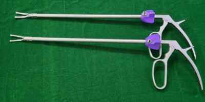 2pc Laparoscopic Hemo-Lock Clip Applicator 10mmx330mm Endoscopy Instruments
