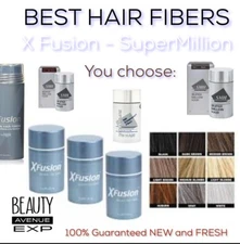XFusion Keratin Hair Fibers- Super Million Hair - Brown Blonde Gray White Black