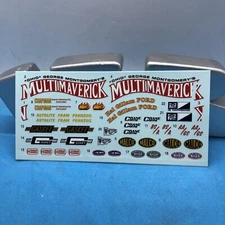 Ohio George Multi Maverick Mr Gasket Gasser DECAL SHEET 1:25 MPC LBR Model Parts