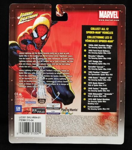 Johnny Lightning CHASE Frankenstude Amazing Spiderman WHITE LIGHTNING Marvel Car - Picture 4 of 4