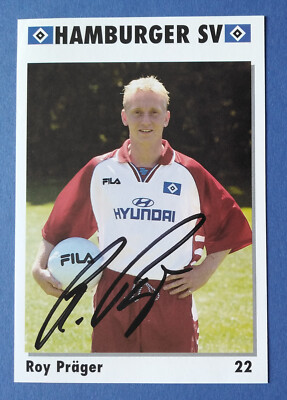 12715 Roy Präger Hamburger SV 1999/00 Autogrammkarte original signiert