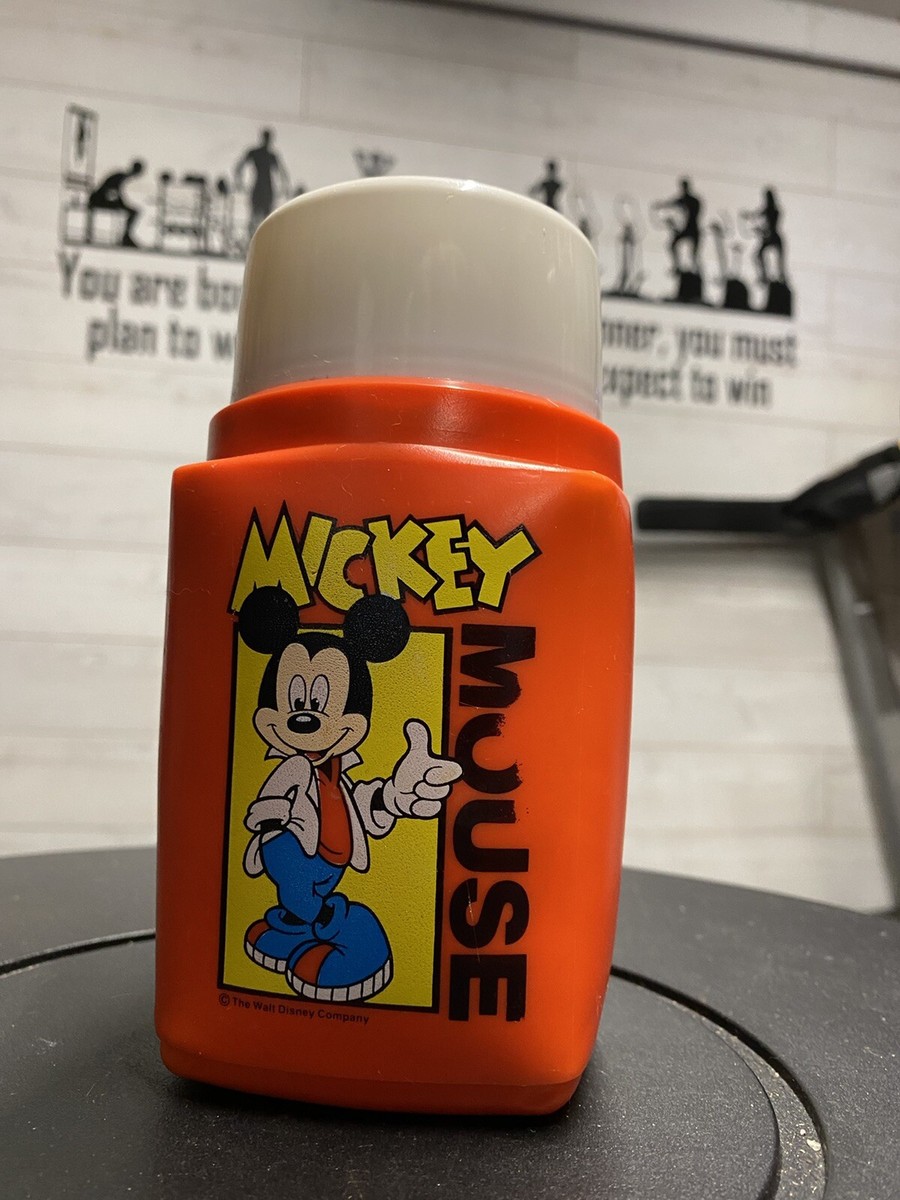 VINTAGE ROUGHNECK DISNEY FLASK MICKEY MOUSE THERMOS