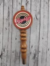 Vintage Berghoff Dark Beer Tap Handle 2-Sided Wood