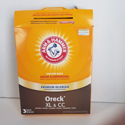 7 DVC Upright Vacuum Bags for Oreck XL CC Microlined 3 Arm & Hammer Bags