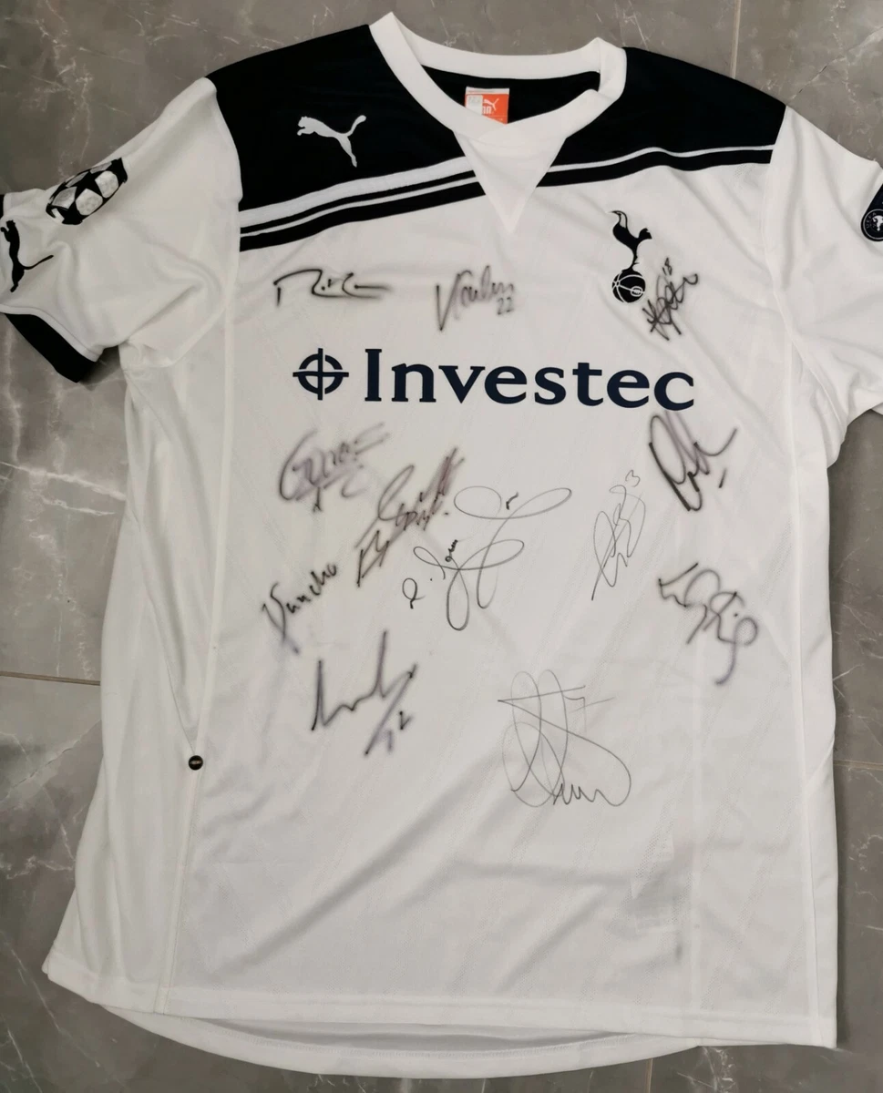 Squad Signed Tottenham Hotspur Shirt 2010-11 Home [20 Autographs] – The  Vault