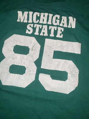 Vintage Michigan State Champion Jersey 70s 80s Sz M | eBay