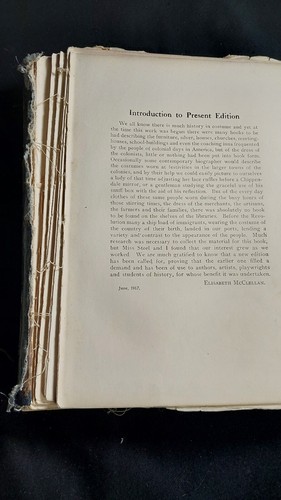 Historic Dress in America 1607-1800 100+ Yr Old 1917 Original Copy Student - Picture 7 of 14