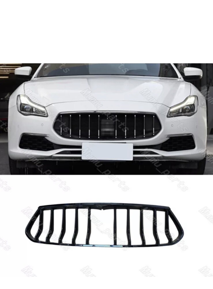 ABS Painted Front Bumper Radiator Grille Fit For Maserati Quattroporte 2018-23🔥
