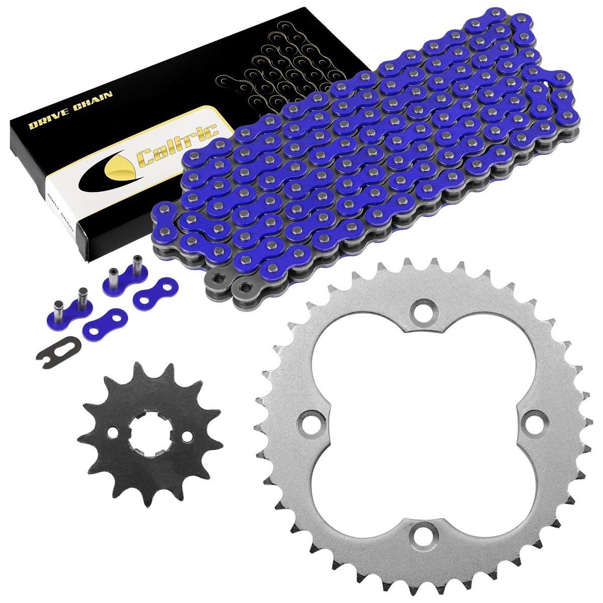チユコ Black Drive Chain and Sprocket Kit for Kawasaki Ninja ZX-10R