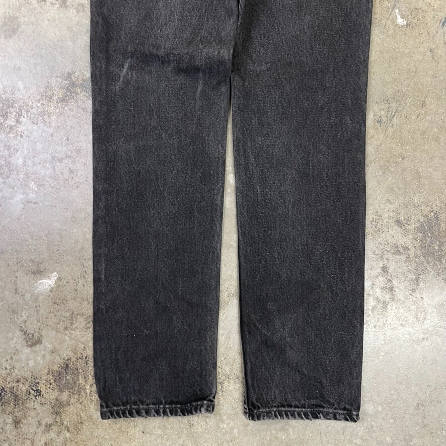 Levis Jeans Womens 512 90s Paper Tag Denim USA Vintage Trousers,Washed Black image 6