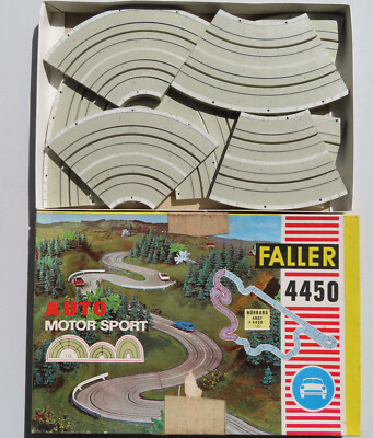 Faller AMS 4450 -- Kurvenset für Nürburgring in OVP, 60er Jahre #DEZ2066
