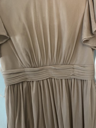 Azazie Bridesmaid Dress Style Mosley, Color Taupe Size J10 - Picture 7 of 9