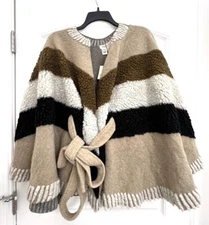 ANA Wool Poncho, Cape, Coat, Shawl Women One Size NWT Winter Warm New $140 MSRP