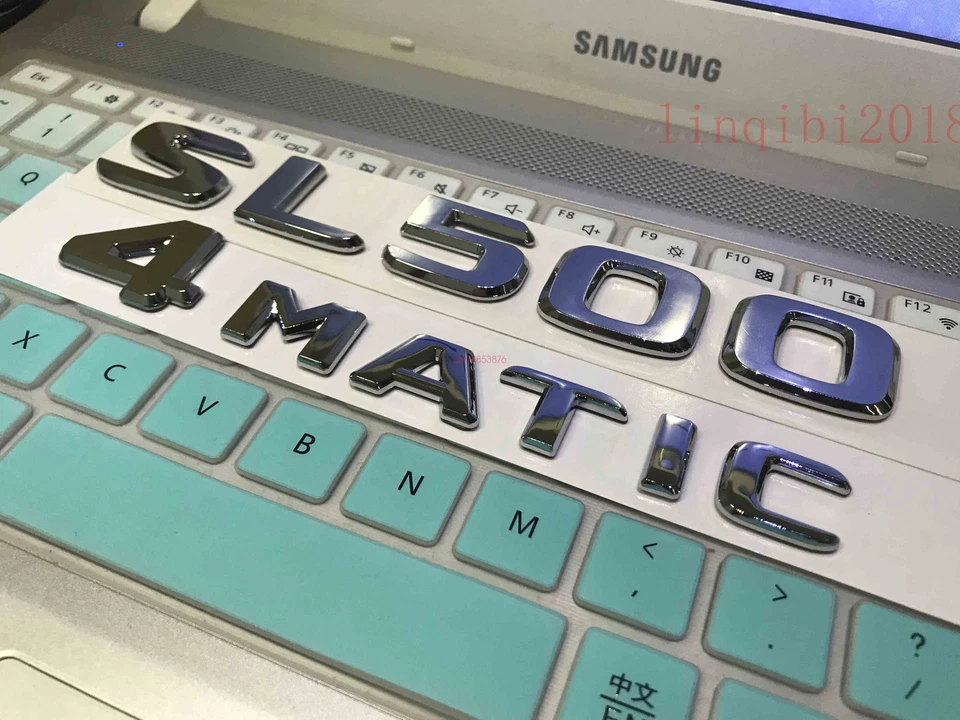 SL500 4 MATIC 2018 alta calidad emblema maletero trasero calcomanía insignia para Mercedes Benz Foto 4 de 4