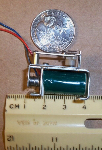 2x DC Electromagnet Mini Micro Solenoid - Pull Piston with Spring - Picture 3 of 8