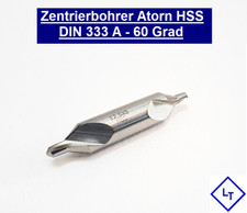 Zentrierbohrer Atorn HSS DIN 333 A 60 Grad 5mm Metall Bohrer Senker Anbohrer Neu