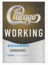 CHICAGO band 2023 USED TOUR CONCERT SATIN BACKSTAGE PASS
