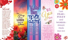 Girls Inspirational Bookmark Set 2 Of 5 Designs Fearfully  Wonderfully Made