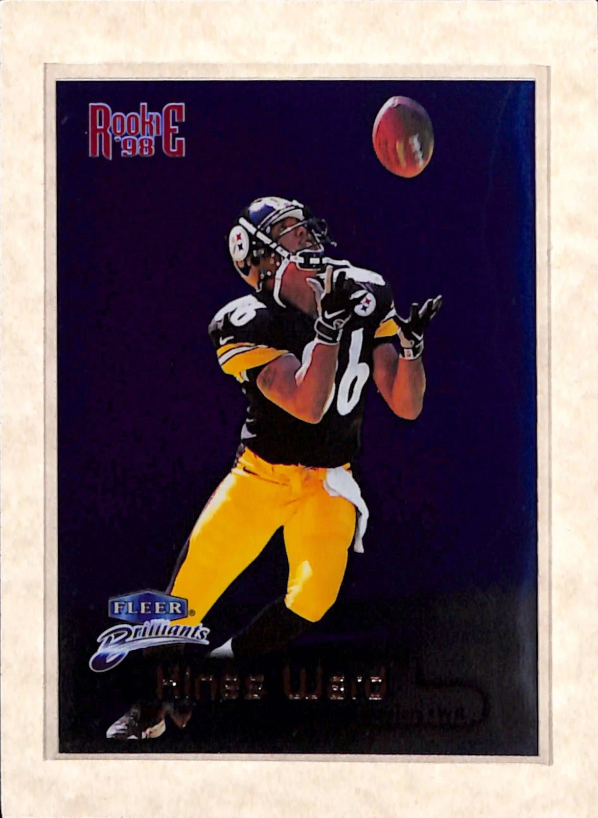 1998 Fleer Brilliants #103 Hines Ward Blue Parallel RC EX+