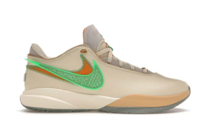 Nike Lebron 20 x FAMU Coconut Milk Men's Basketball Sneaker Size 11 FN8263-100