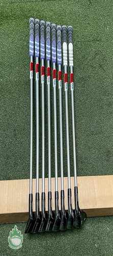 Used TaylorMade P-790 Black Irons 4-PW/AW C-Taper Lite 110 Stiff Steel Golf Set - Picture 4 of 11