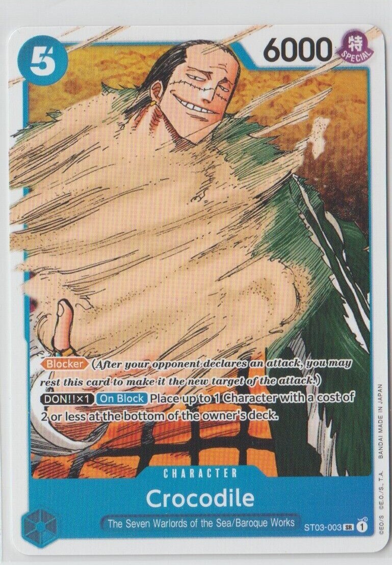 One Piece Card Game - Crocodile - ST03-003 - SR non-foil - Blue