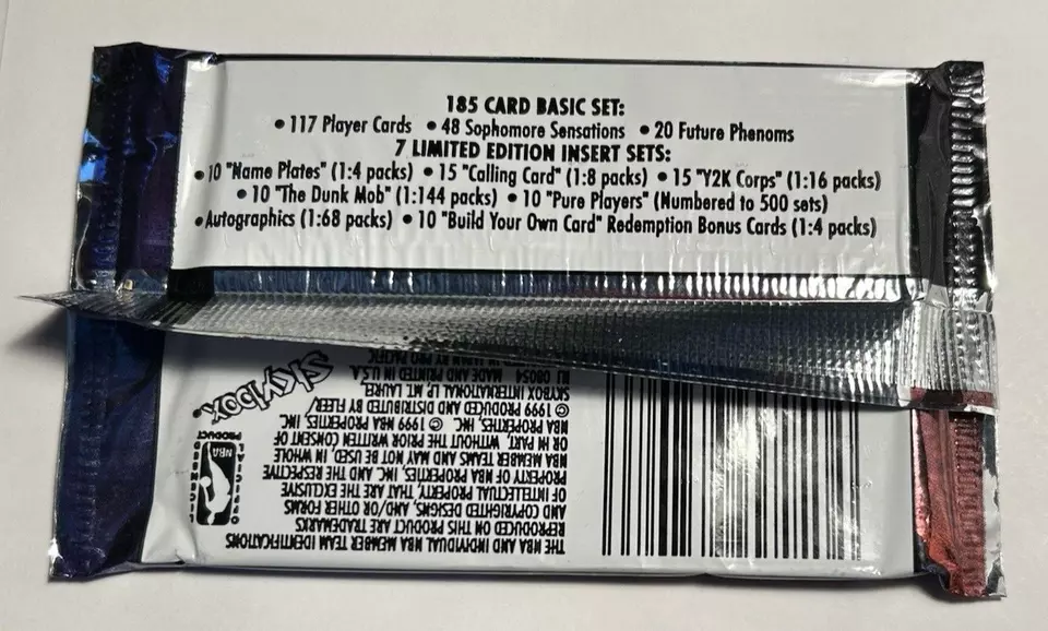 1999-00 Skybox NBA Hoops Basketball Factory Sealed Retail Pack - 12 Cards - Image 3 of 3